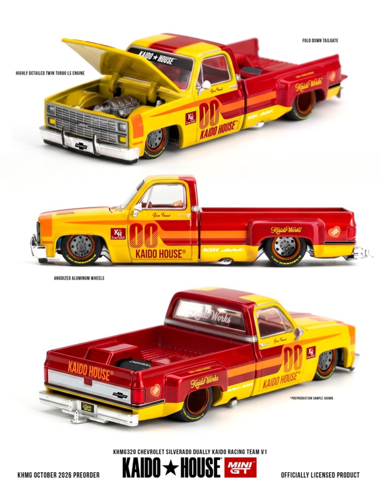 Pré Venda - Kaido House Chevrolet Silverado Dually Kaido Racing Team V1 #320