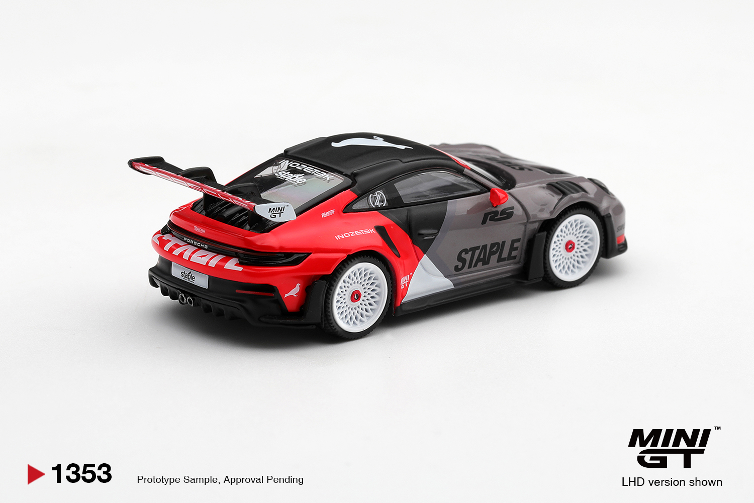 Pré Venda - Mini GT Porsche 911 GT3 RS STAPLE x INOZETEK #1353